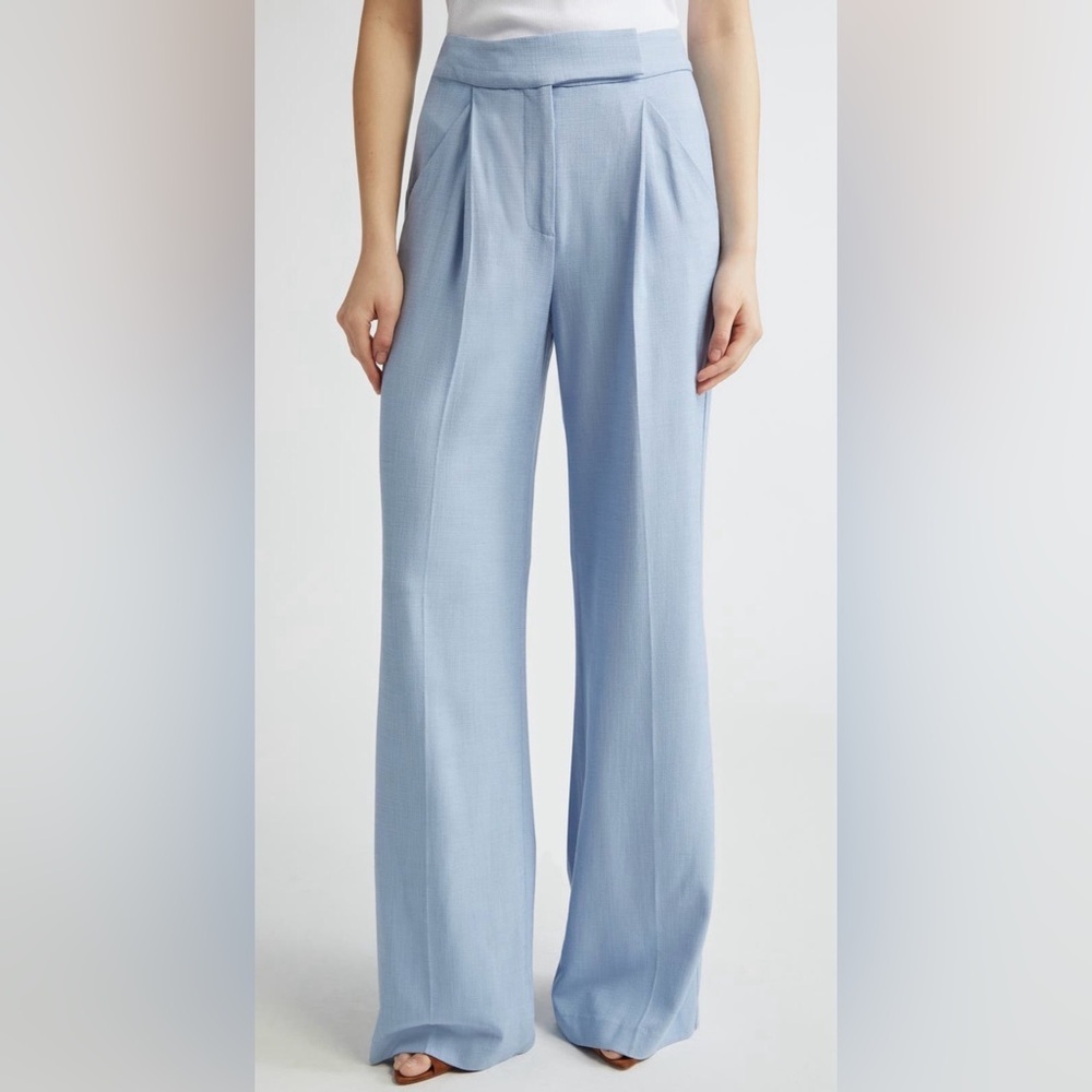 VERONICA BEARD Marbeau Wide Leg Pants Bluebell NWT Sold Out Color Rare